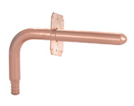 Copper PEX Stub Out Elbow with Square O Strap