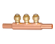 Copper Three Way Manifold