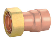 Straight Union Adaptor with Flange for Gasket-Plus Pattern