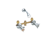 Double Handle Brass Bathroom Shower Faucet