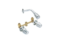 Double Handle Brass Bathroom Shower Faucet